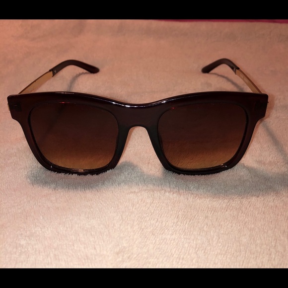 Urban Outfitters Accessories - Brown and Gold Wayfarer Sunglasses